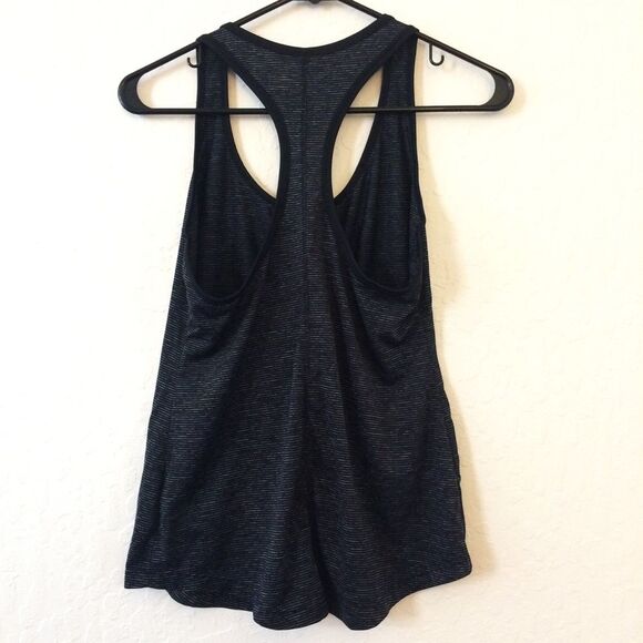 Old Navy black and grey striped workout tank, women’s size small - Picture 5 of 5